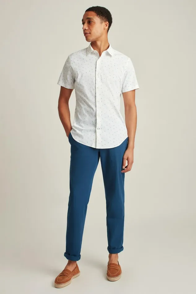 Men Tech Short Sleeve Shirt Seashells Bonobos Short Sleeve Shirts