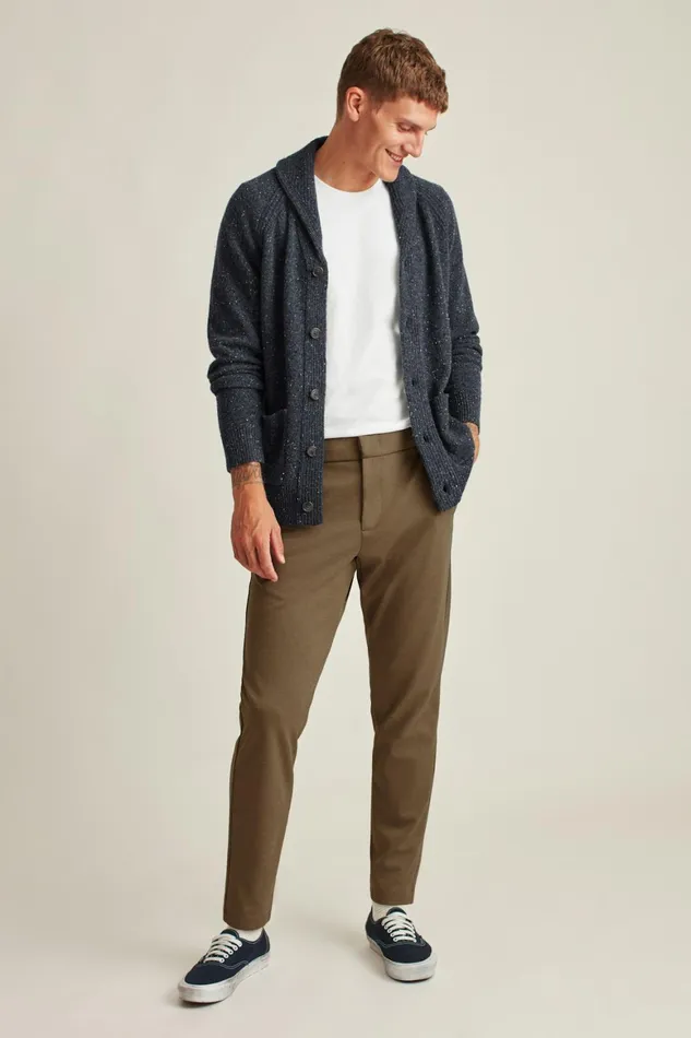 Men The All Week Flex Pant Heather Maple Bark Bonobos Joggers and Athleisure