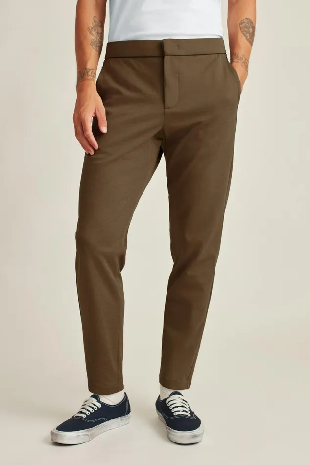Men The All Week Flex Pant Heather Maple Bark Bonobos Joggers and Athleisure