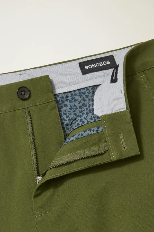 Men The Chino Short 20 Pickle Green Bonobos Chino Shorts