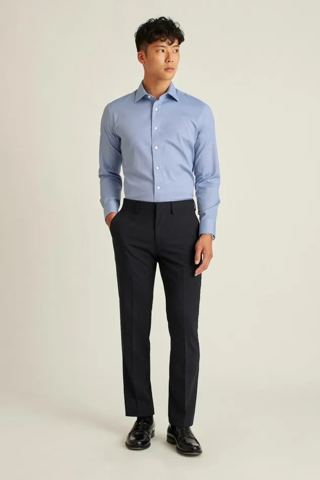Men The Desk To Dinner Shirt Blue Texture Bonobos Business Casual Shirts