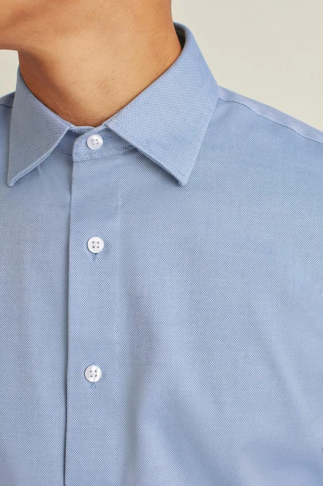 Men The Desk To Dinner Shirt Blue Texture Bonobos Business Casual Shirts