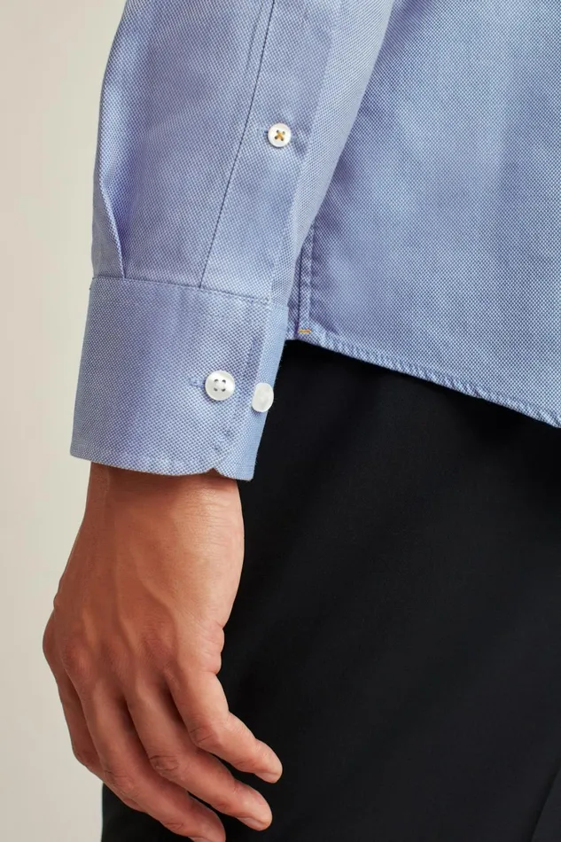 Men The Desk To Dinner Shirt Blue Texture Bonobos Business Casual Shirts