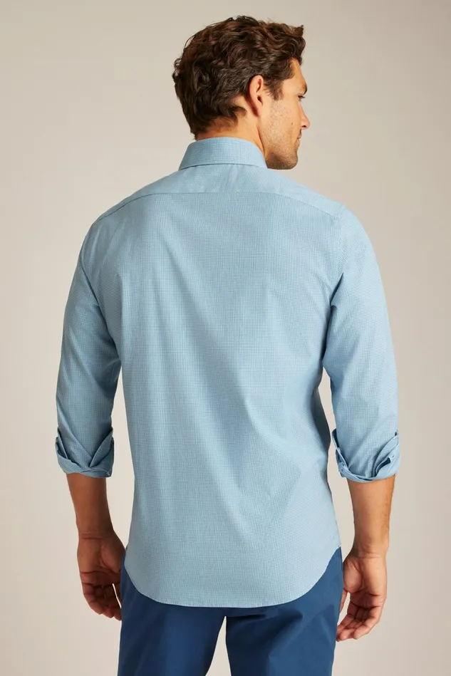 Men The Desk To Dinner Shirt Blue Weymouth Plaid Bonobos Business Casual Shirts