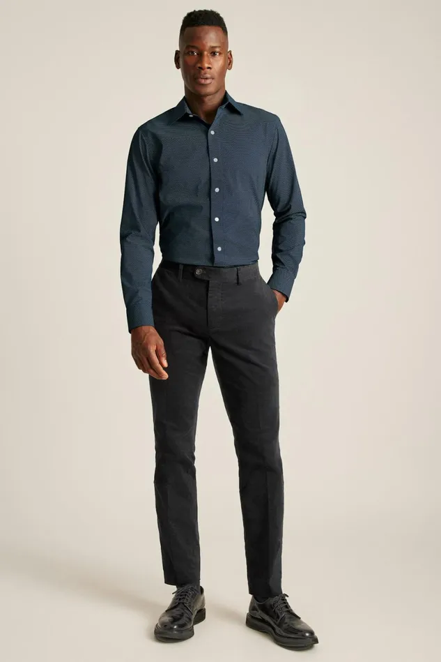 Men The Desk To Dinner Shirt Navy Geo Bonobos Business Casual Shirts