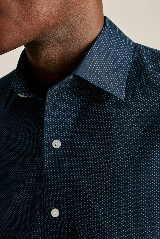 Men The Desk To Dinner Shirt Navy Geo Bonobos Business Casual Shirts