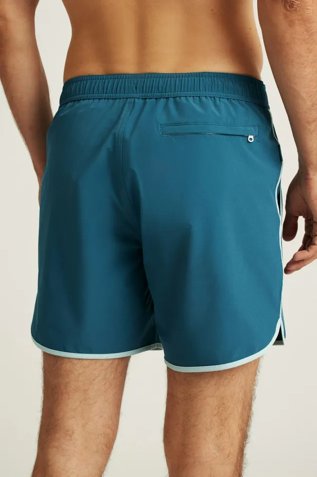 Men Throwback Swim Trunks Blue Electric Tiger Bonobos Swim Trunks