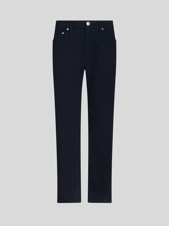 Men TonSurTon Jacquard Jeans Etro Trousers