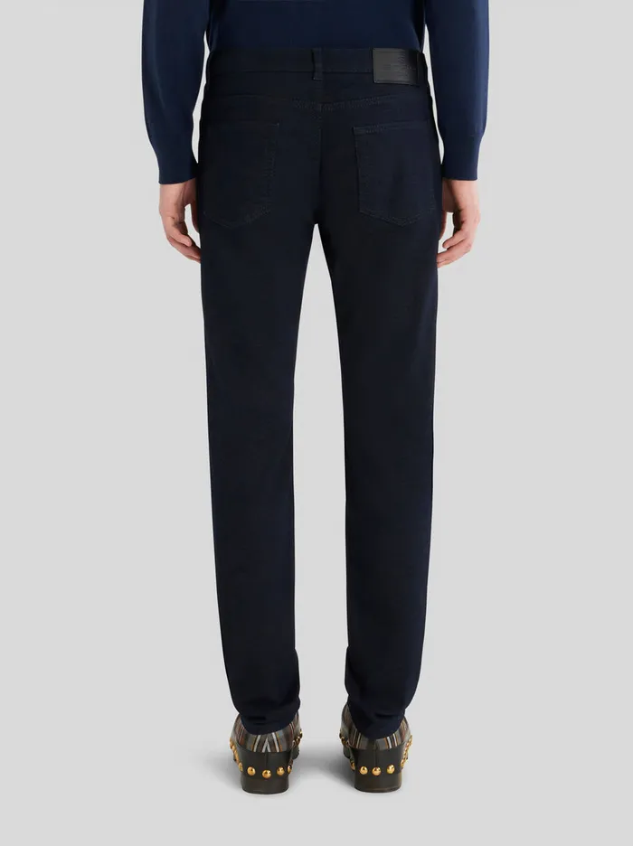 Men TonSurTon Jacquard Jeans Etro Trousers