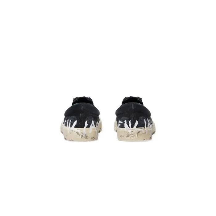 Men Trainers Balenciaga Paris Slip On Graffiti Trainers In Black