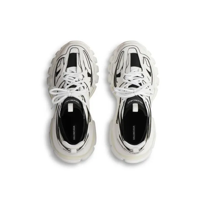 Men Trainers Balenciaga Track Sock Trainers In Whiteblack