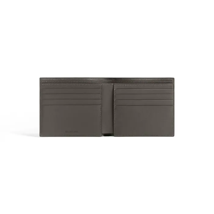 Men Wallets Balenciaga Cash Square Folded Wallet In Dark Green