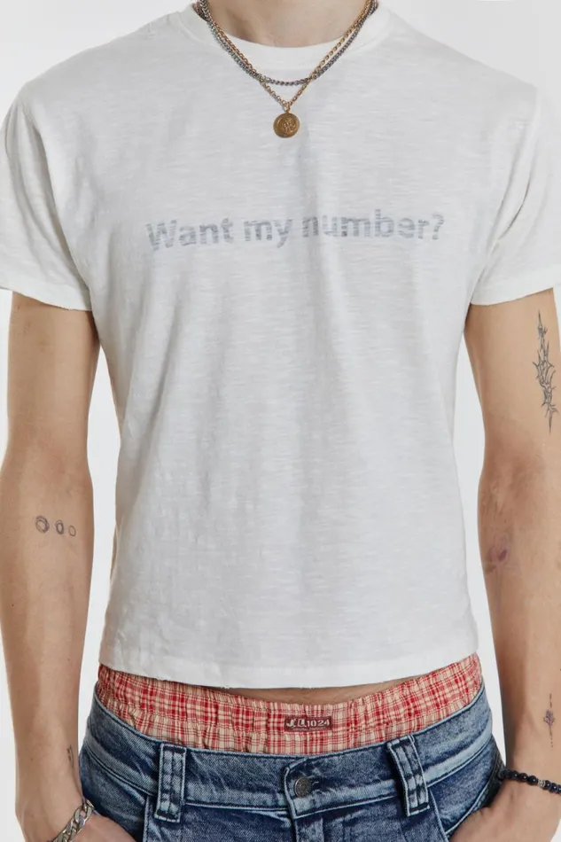 Men Want My Number Tee Jaded London TShirts and Vests