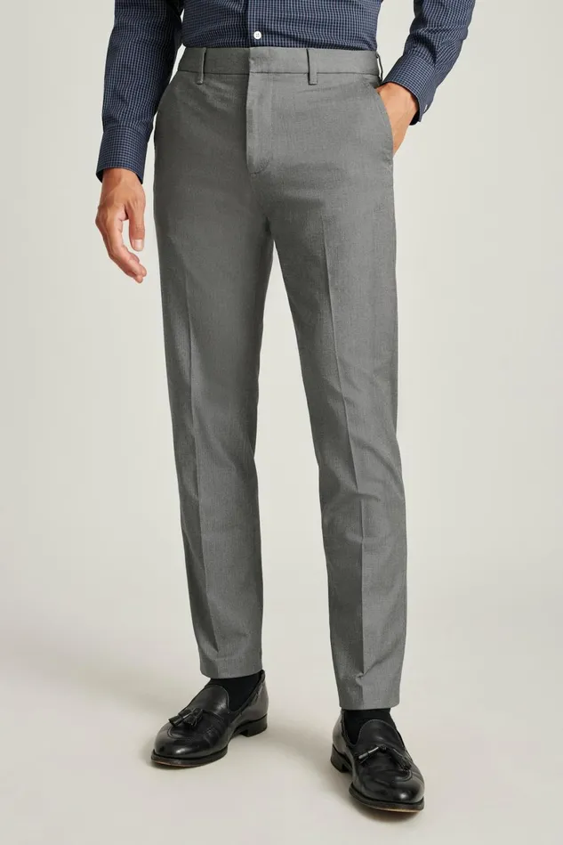 Men Weekday Warrior Dress Pants Tuesday Charcoal Yarn Dye Bonobos Dress Pants