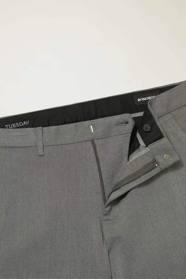 Men Weekday Warrior Dress Pants Tuesday Charcoal Yarn Dye Bonobos Dress Pants