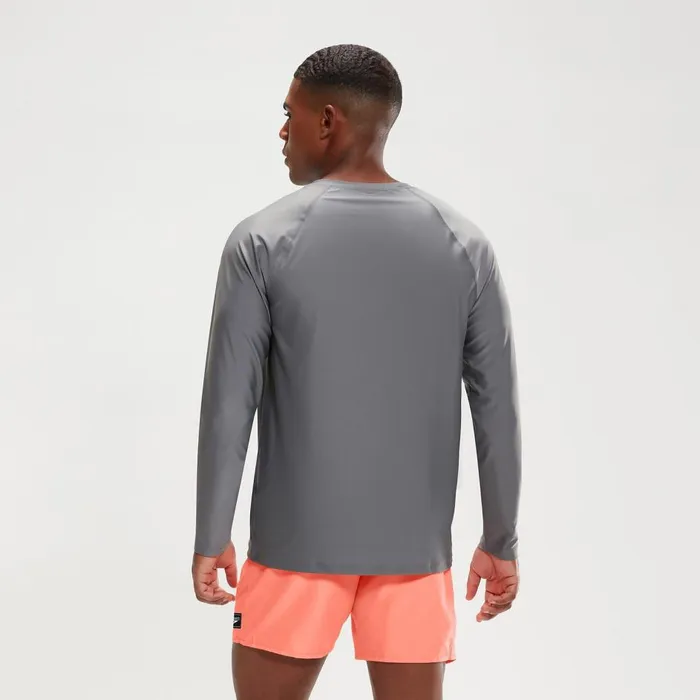 Men Wetsuits and Trisuits Speedo Men039s Essential Long Sleeve Swim Top Grey Men Wetsuits and Trisuits Speedo Men039s Essential Long Sleeve Swim Top Grey