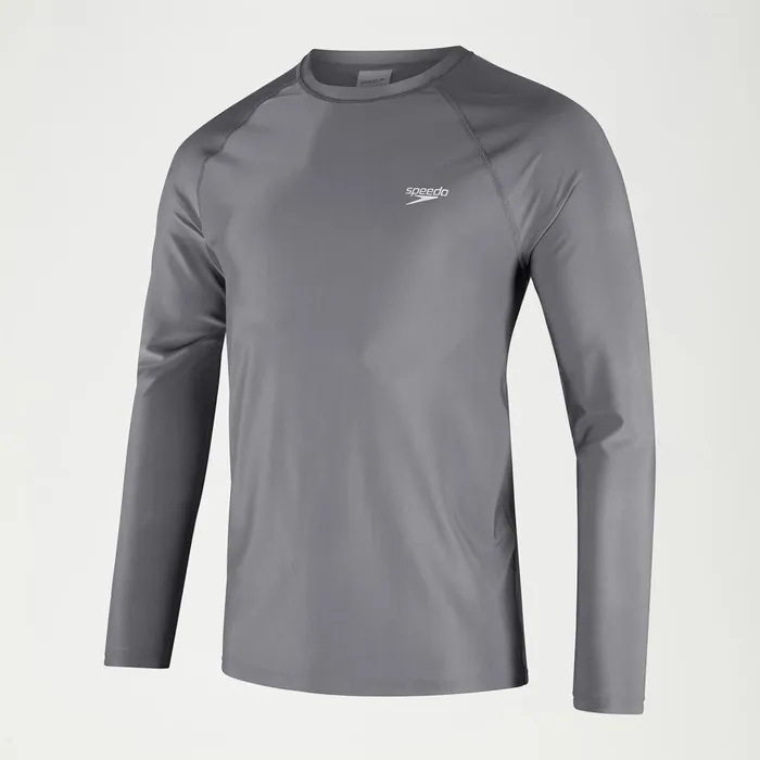 Men Wetsuits and Trisuits Speedo Men039s Essential Long Sleeve Swim Top Grey Men Wetsuits and Trisuits Speedo Men039s Essential Long Sleeve Swim Top Grey