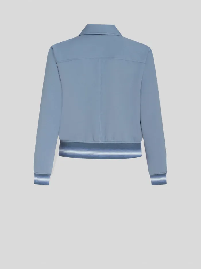 Men Zipped Jacket With Logo Etro Coats And Outerwear