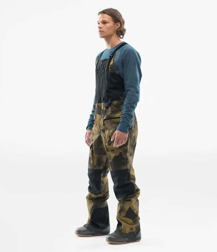Mens ACAD FUTURELIGHT Bibs British Khaki Ridgeline Camo weathered Black The North Face Snowsports