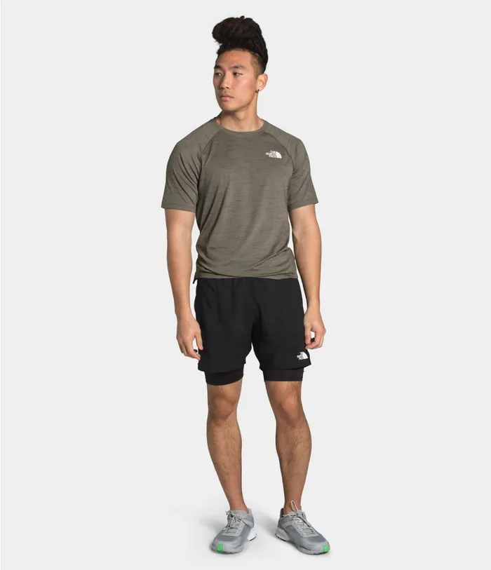Mens Active Trail Dual Short Tnf Black The North Face Active Bottoms