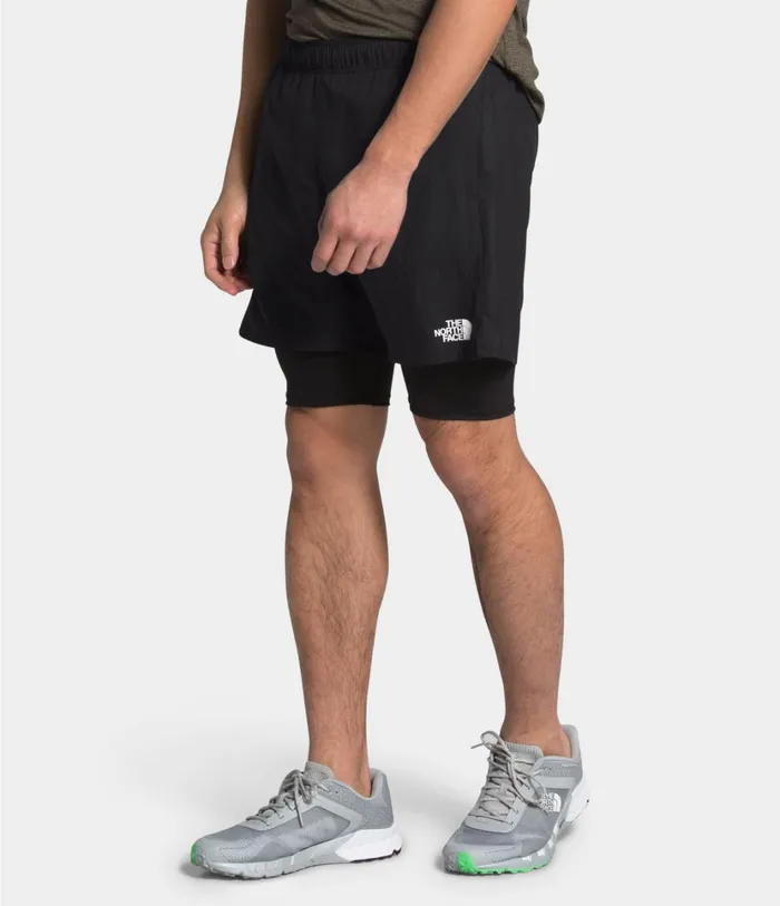 Mens Active Trail Dual Short Tnf Black The North Face Active Bottoms