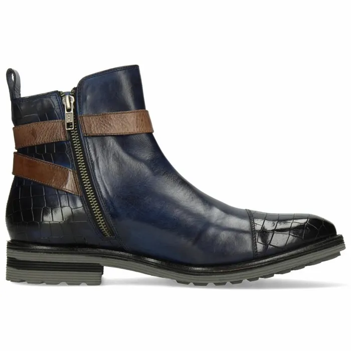 Mens Ankle Boots Melvin and Hamilton Eddy 9 Blue