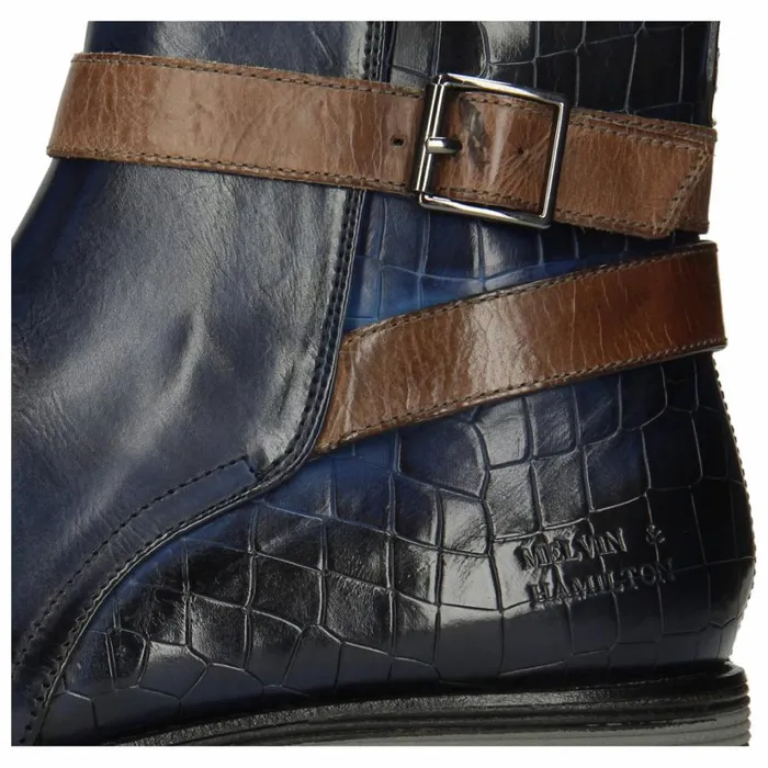 Mens Ankle Boots Melvin and Hamilton Eddy 9 Blue