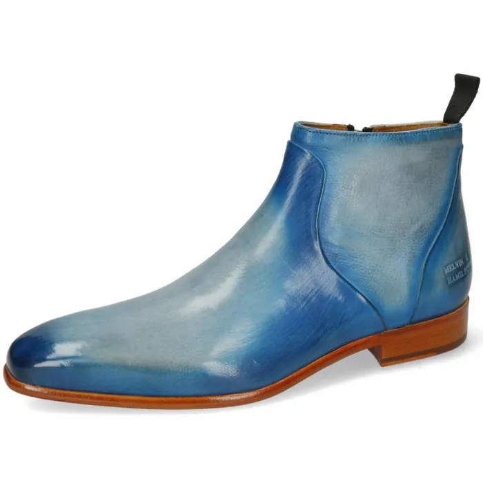 Mens Ankle Boots Melvin and Hamilton Lance 51 Blue