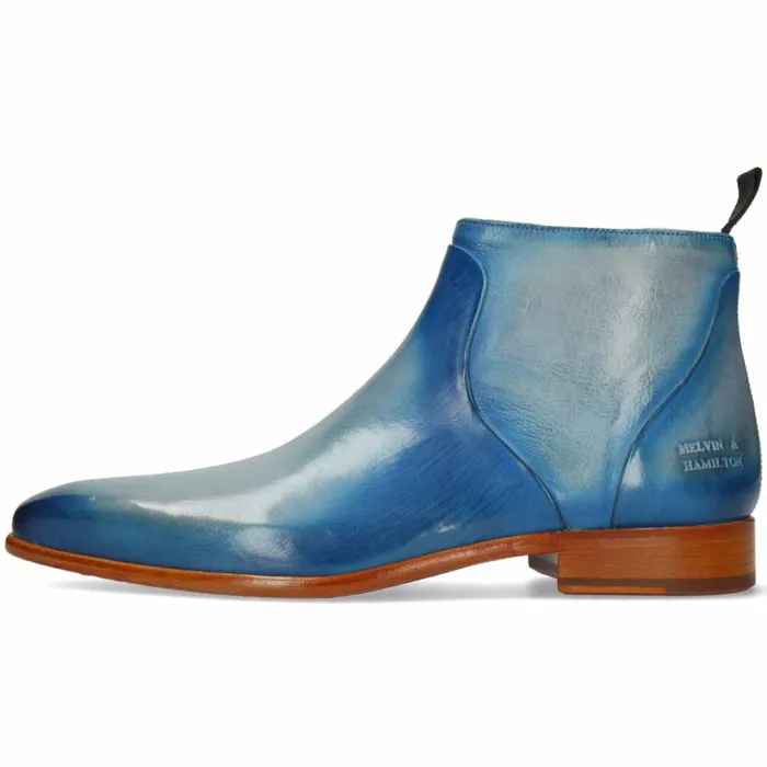 Mens Ankle Boots Melvin and Hamilton Lance 51 Blue