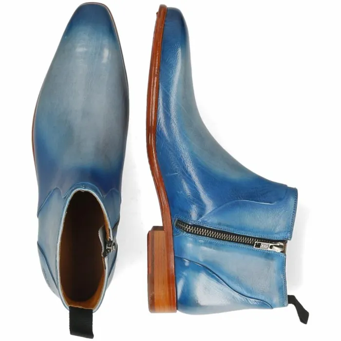 Mens Ankle Boots Melvin and Hamilton Lance 51 Blue