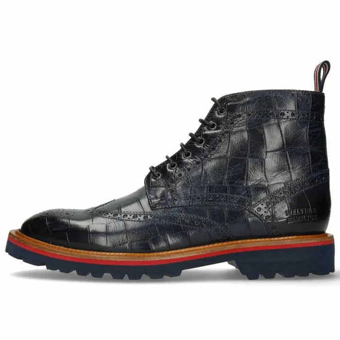 Mens Ankle Boots Melvin and Hamilton Matthew 7 Blue