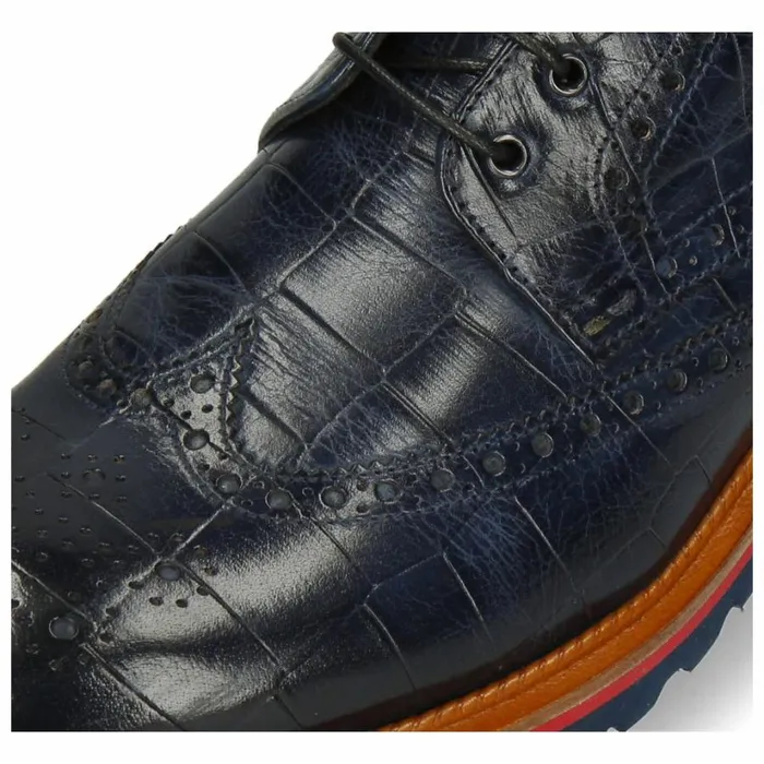 Mens Ankle Boots Melvin and Hamilton Matthew 7 Blue