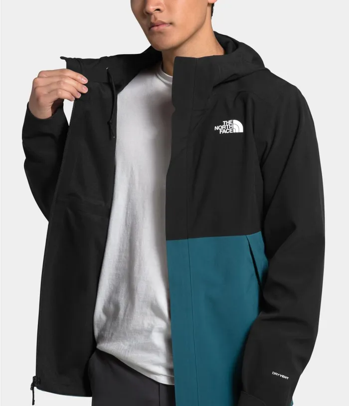 Mens Apex Flex DryVent Jacket Mallard Bluetnf Black The North Face Windbreakers
