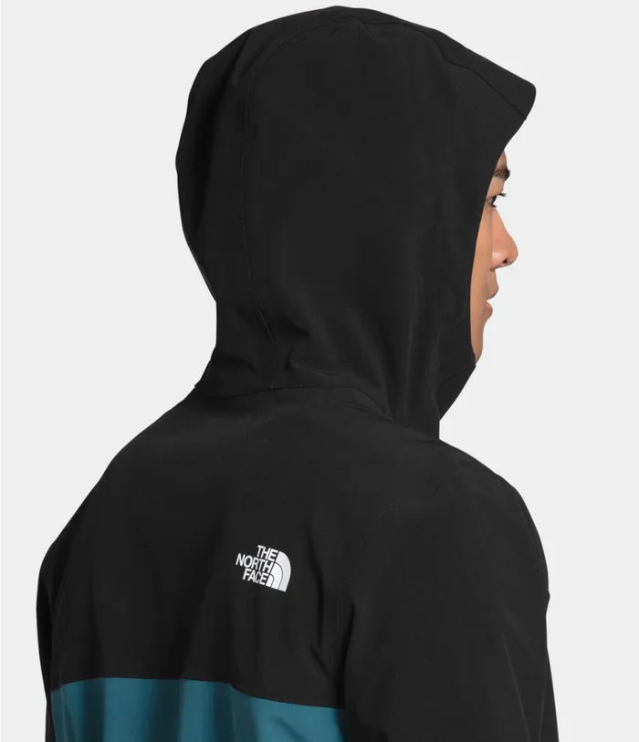 Mens Apex Flex DryVent Jacket Mallard Bluetnf Black The North Face Windbreakers