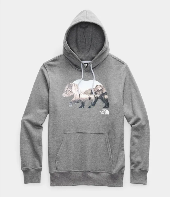 Mens Bearinda Pullover Hoodie Tnf Medium Grey Heather The North Face Hoodies and Sweatshirts