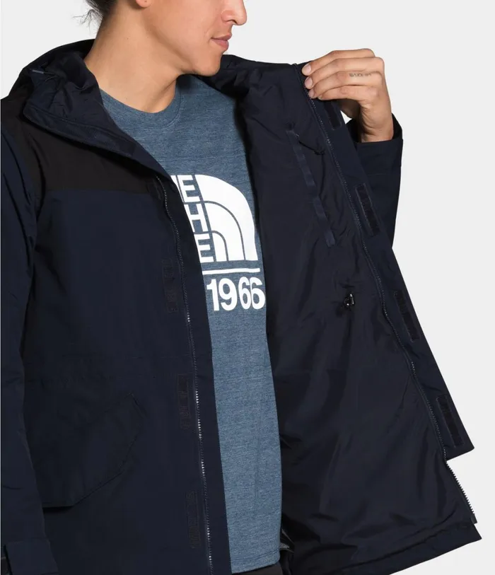 Mens City Breeze Rain Parka Aviator Navytnf Black The North Face Rainwear