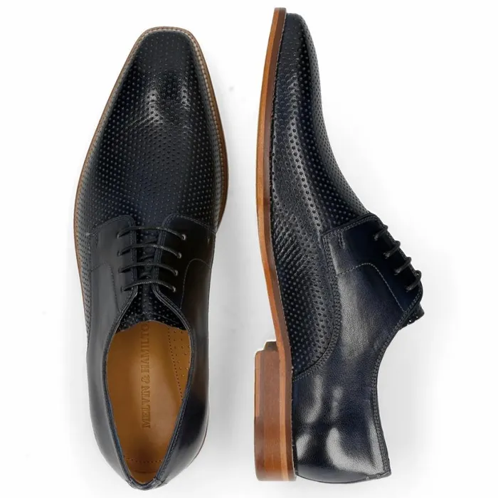 Mens Derbies Melvin and Hamilton Alex 1 Blue