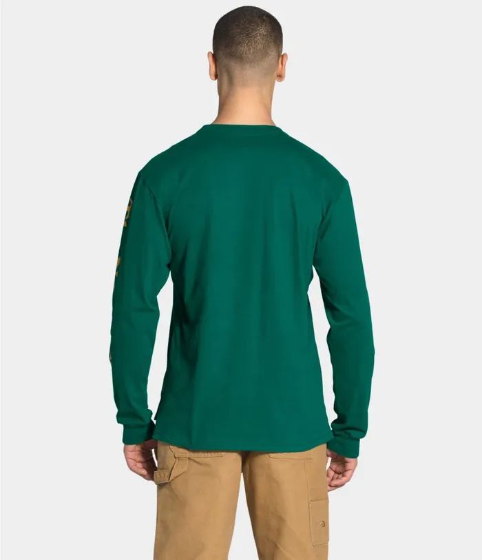 Mens Long Sleeve Rogue Graphic Tee Evergreen The North Face TShirts