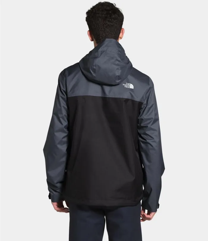 Mens Millerton Jacket Vanadis Greytnf Black The North Face Rainwear