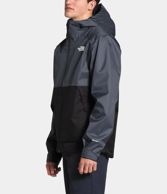 Mens Millerton Jacket Vanadis Greytnf Black The North Face Rainwear