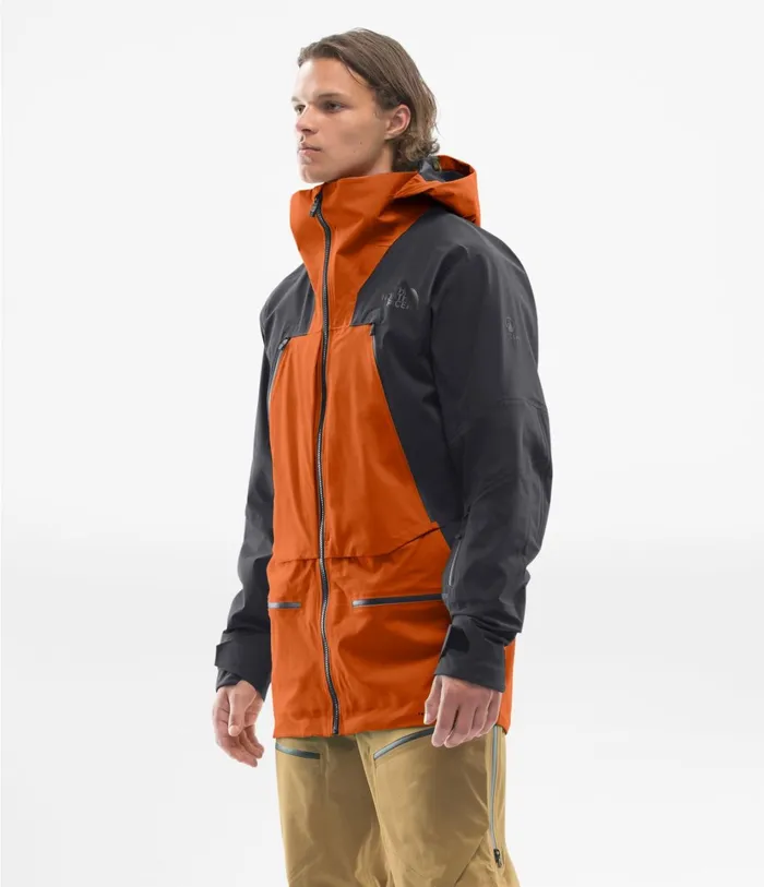 Mens Purist FUTURELIGHT Jacket Papaya Orangeweathered Black The North Face Snow