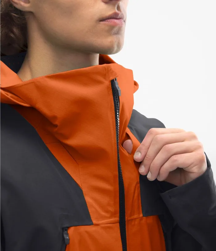 Mens Purist FUTURELIGHT Jacket Papaya Orangeweathered Black The North Face Snow