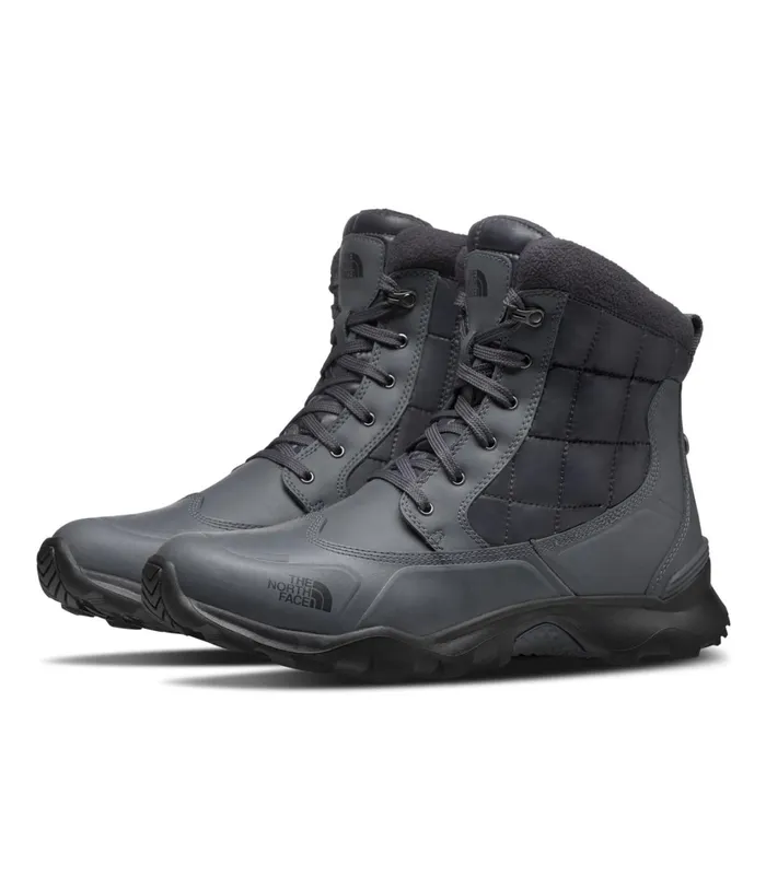 Mens Thermoball Boot Zipper Zinc Greyebony Grey The North Face Boots