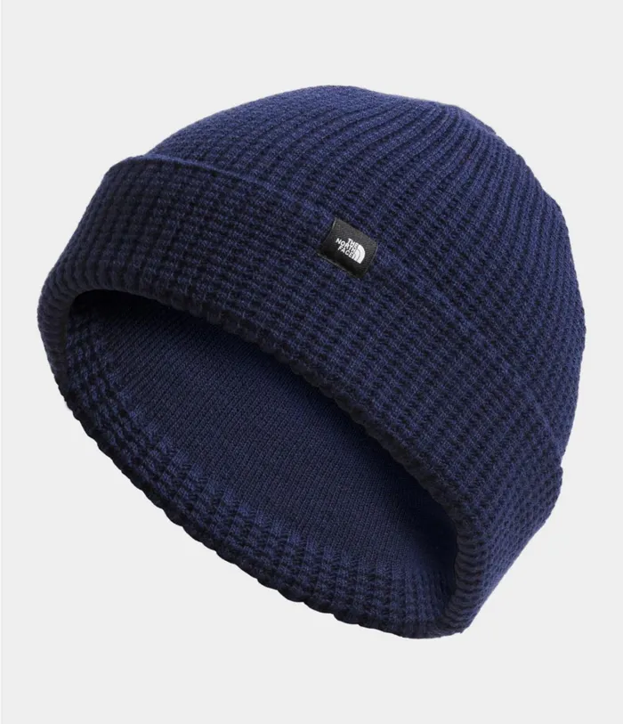 Mens TNF Waffle Beanie Tnf Navy The North Face Beanies and Scarves