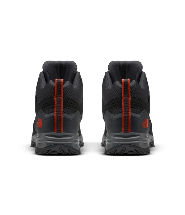 Mens Trail Edge Mid WP Asphalt Greypicante Red The North Face Sneakers
