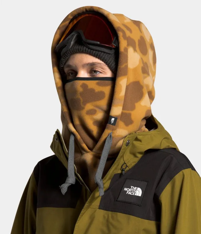 Mens Whimzy Powder Hood Timber Tan Tonal Duck Camo Print The North Face Beanies and Scarves