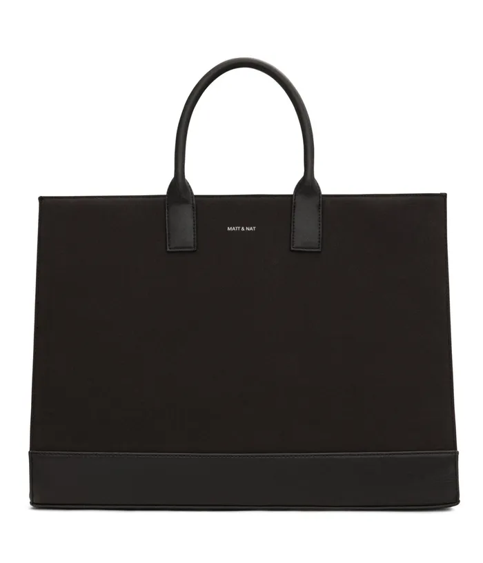 MensWomen Joi Canvas Tote Bag 8211 Canvas Black Matt and Nat Totes