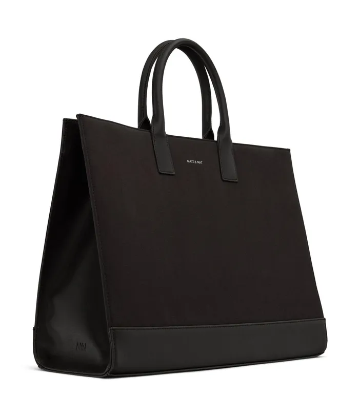 MensWomen Joi Canvas Tote Bag 8211 Canvas Black Matt and Nat Totes