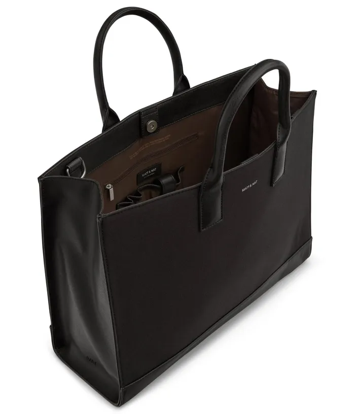 MensWomen Joi Canvas Tote Bag 8211 Canvas Black Matt and Nat Totes