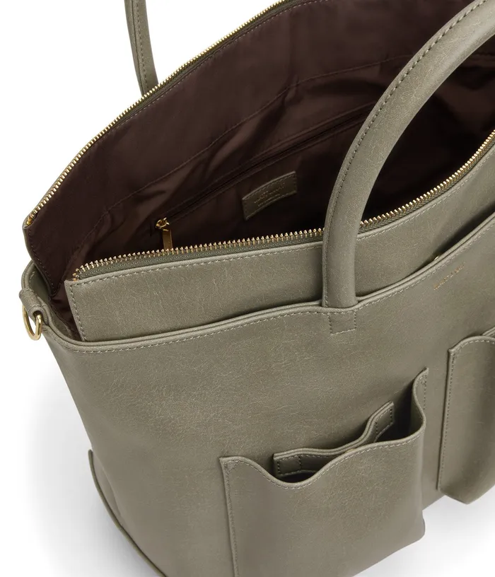 MensWomen Raylanmed Vegan Diaper Bag 8211 Vintage Sage Matt and Nat Weekenders